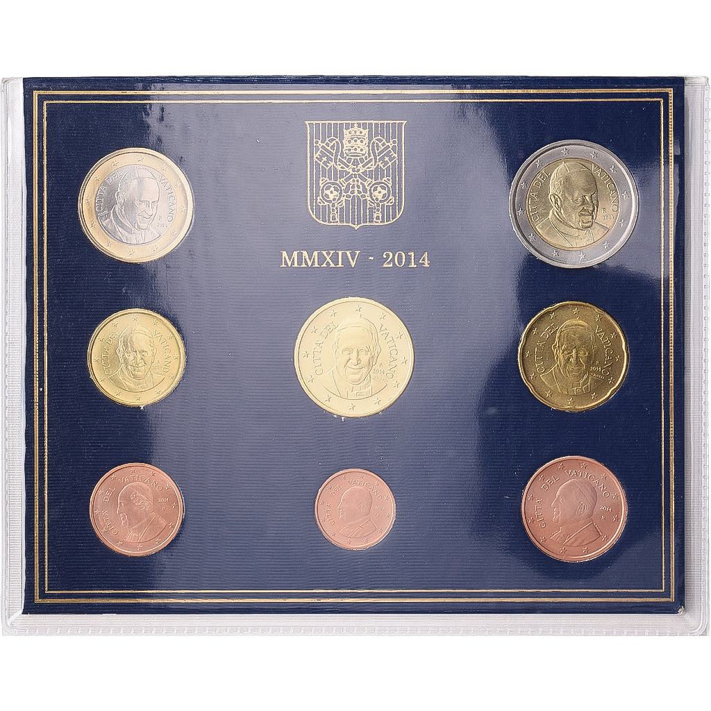 Vatican, Pape François Ier, Set 1 ct. - 2 Euro, BU, 2014, Rome, FDC
