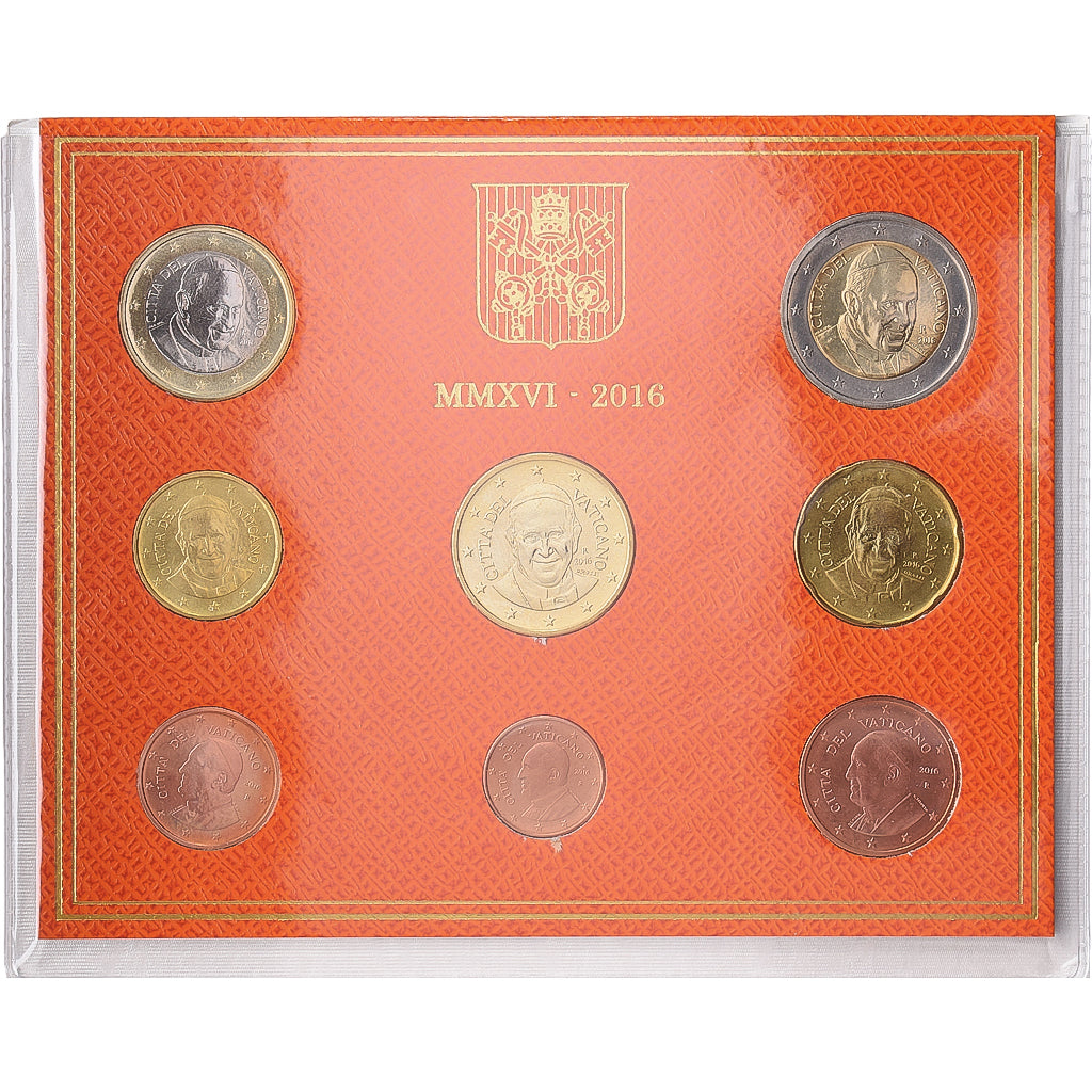 Vatican, Pope Francis I, Set 1 ct. - 2 Euro, BU, 2016, Rome, MS(65-70)