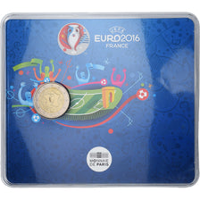 Francia, 2 Euro, UEFA Euro 2016, Coin Card, BU, 2016, MDP, Bi-metallico, FDC