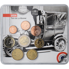 Frankrijk, Set 1 ct. - 2 Euro, Taxis de la Marne, Coin Card, BU, 2014, MDP