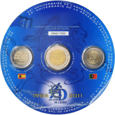 Francia, 2x 2 Euro, Adhésion du Portugal & de l'Espagne à l'UE, 2011