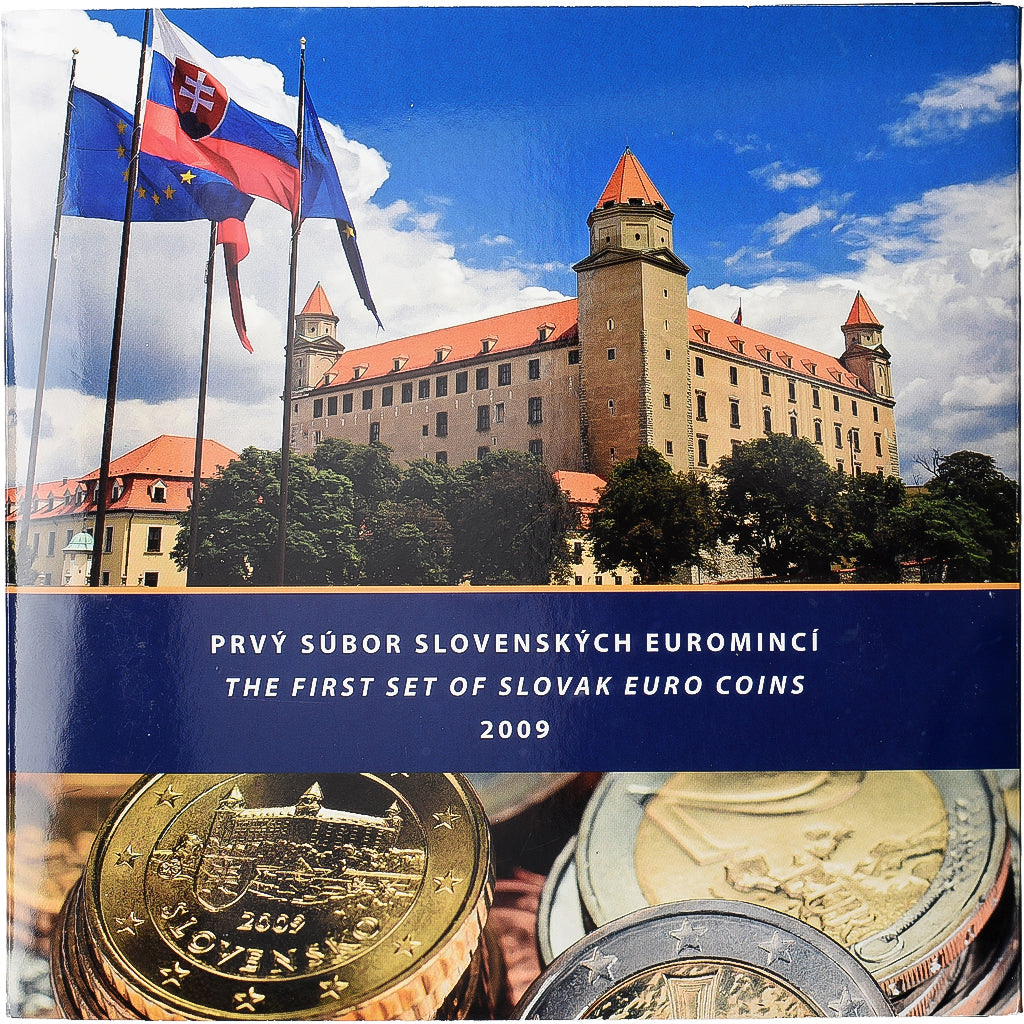 Slovaquie, Coffret 1 ct. - 2 Euro + Jeton, BU, 2009, FDC