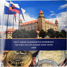 Slovakia, Set 1 ct. - 2 Euro + Token, BU, 2009, MS(65-70)