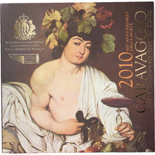 San Marino, Set 1 ct. - 5 Euro, Caravaggio, Coin Card, BU, 2010, STGL