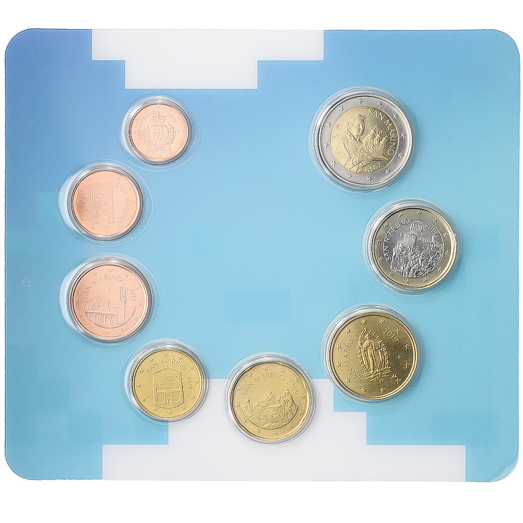 San Marino, Set 1 ct. - 2 Euro, Coin Card, BU, 2019, STGL