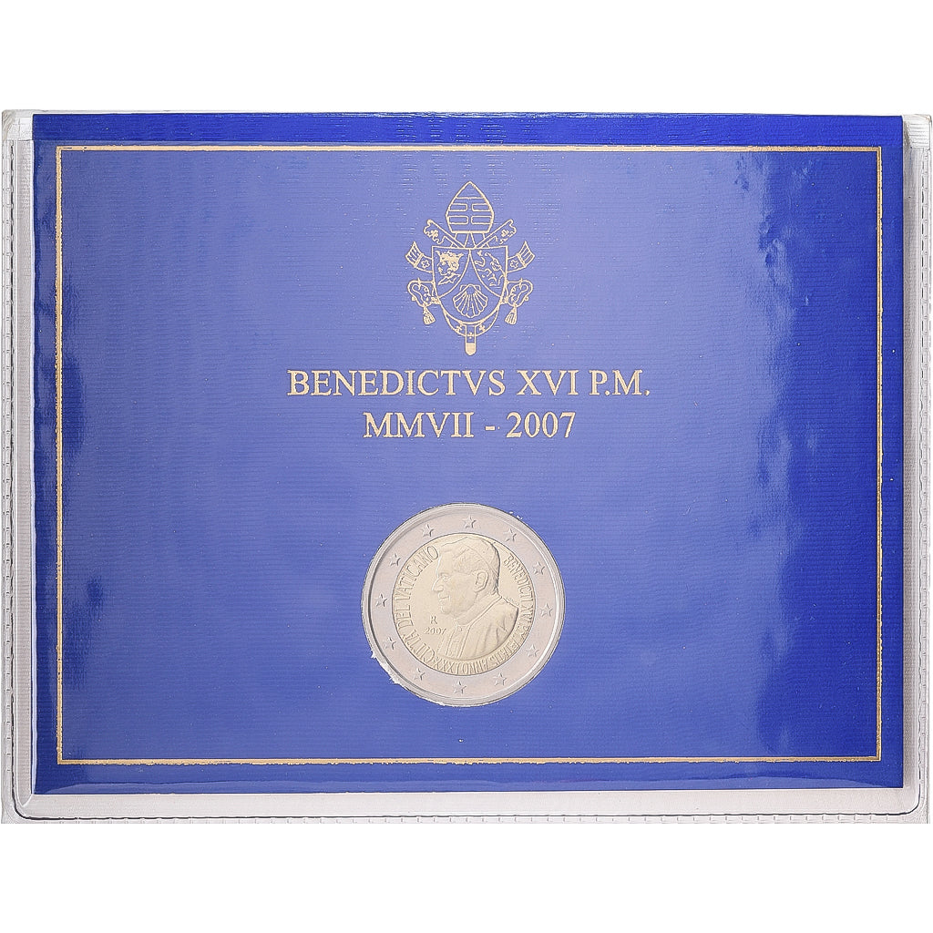 PAŃSTWO WATYKAŃSKIE, 2 Euro, 80th birthday Pope Benedict XVI, BU, 2007