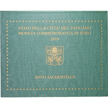 Vatican, Pope Benedict XVI, 2 Euro, Anno Sacerdotale, BU, 2010, Bi-Metallic