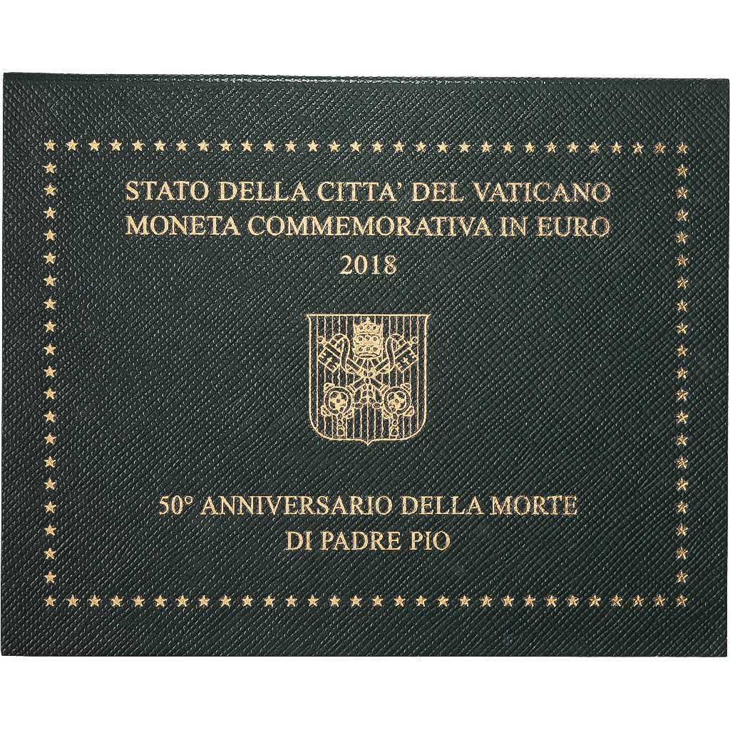 PAŃSTWO WATYKAŃSKIE, 2 Euro, 50ème anniversaire de la mort de Padre Pio, BU