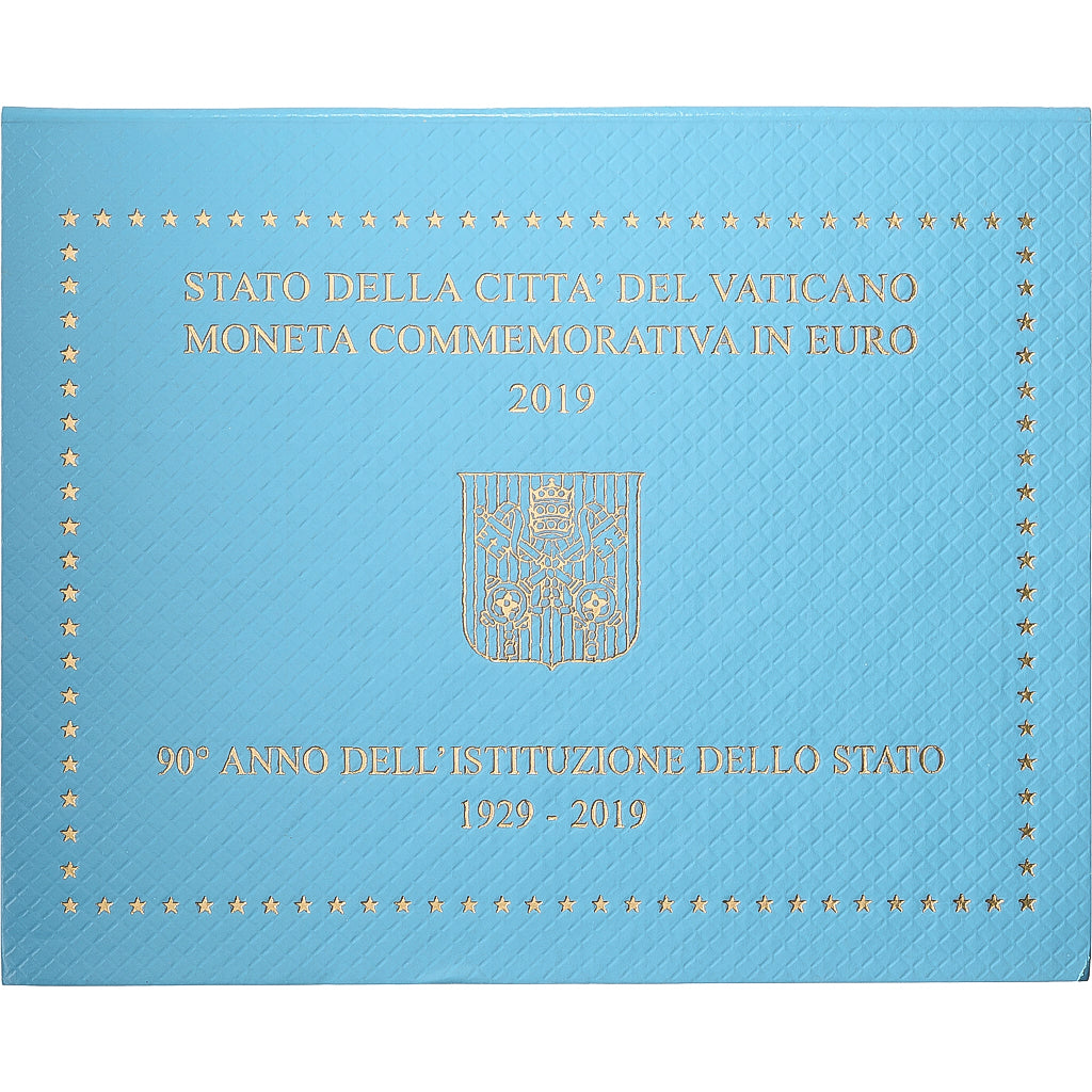 PAŃSTWO WATYKAŃSKIE, 2 Euro, Foundation of the Vatican, 90th Anniversary, BU