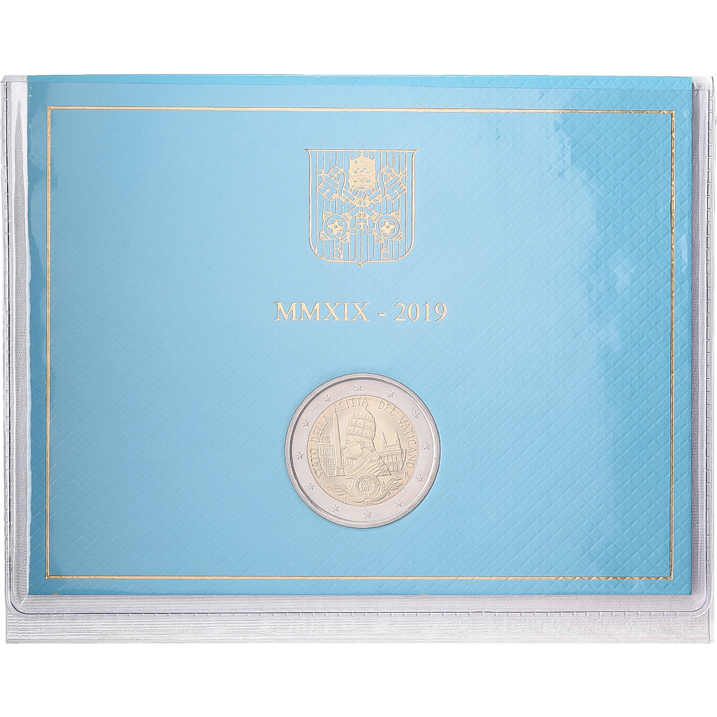 PAŃSTWO WATYKAŃSKIE, 2 Euro, Foundation of the Vatican, 90th Anniversary, BU
