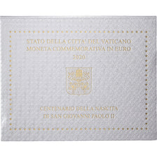 Vatikanstadt, 2 Euro, 100th Anniversary, Birth of Pope John Paul II, BU, 2020
