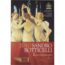 San Marino, 2 Euro, Sandro Botticelli, FDC, 2010, Rome, Bi-Metallic, MS(65-70)