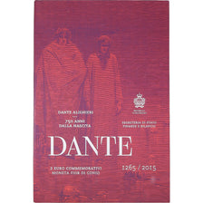 San Marino, 2 Euro, Dante Alighieri, FDC, 2015, Rome, Bi-Metallic, MS(65-70)