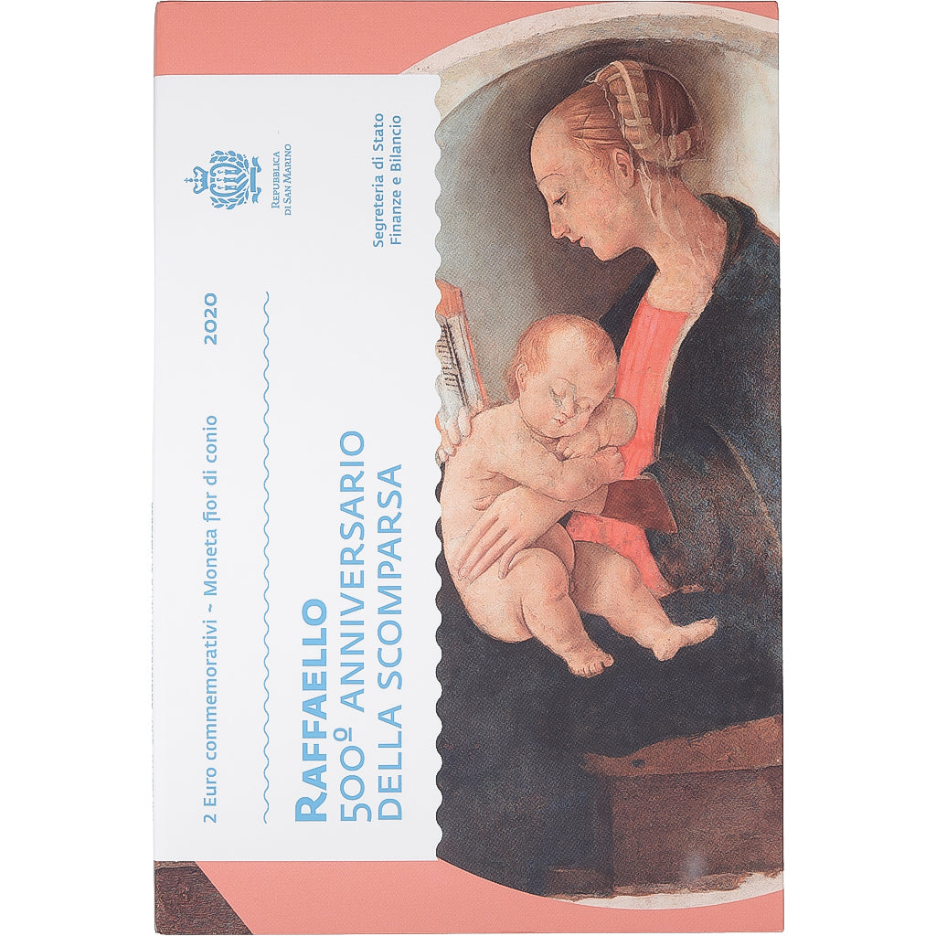 Saint-Marin, 2 Euro, Raffaello, FDC, 2020, Rome, Bimétallique, FDC