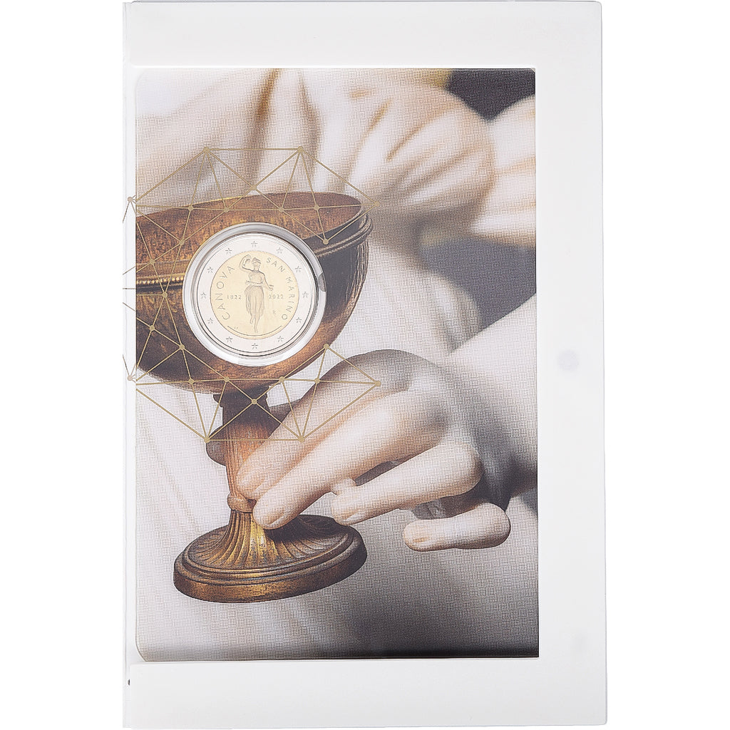 San Marino, 2 Euro, Antonio Canova, FDC, 2022, Rome, Bimetaliczny, MS(65-70)