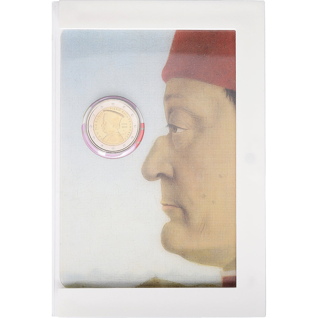 San Marino, 2 Euro, Piero Della Francesca, FDC, 2022, Rome, Bimetaliczny