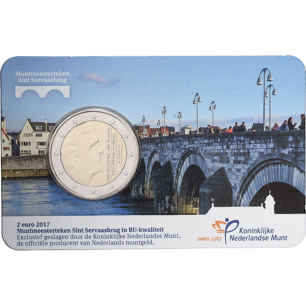 Niederlande, 2 Euro, Sint Servaasbrug, Coin Card, BU, 2017, Utrecht