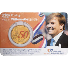 Netherlands, 50 Euro Cent, Willem-Alexander, Colorized, 2017, Utrecht, Nordic