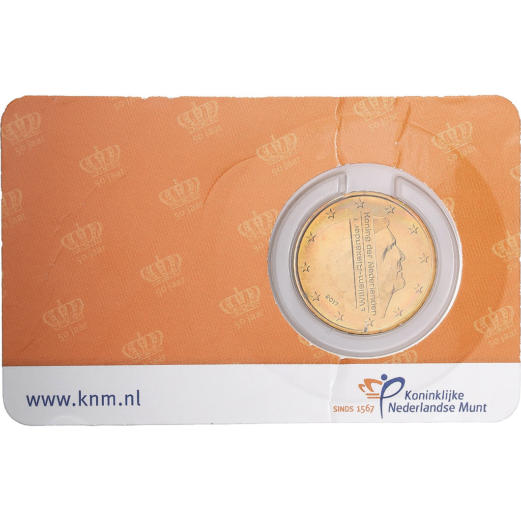 Países Bajos, 50 Euro Cent, Willem-Alexander, Colorized, 2017, Utrecht, Nordic