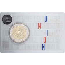 Francia, 2 Euro, Recherche médicale, UNION, Coin Card, BU, 2020, MDP