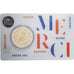 Francia, 2 Euro, Recherche médicale, MERCI, Coin Card, BU, 2020, MDP