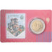 San Marino, 2 Euro, Stamp and coin card.n°4, 2019, Bimetaliczny, MS(65-70)