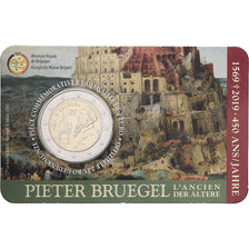 Belgium, 2 Euro, Pieter Bruegel the Elder, Coin card, 2019, Bi-Metallic