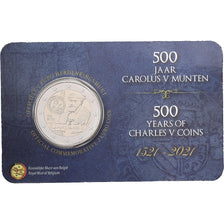 Belgium, 2 Euro, Carolus V, Coin card, 2021, Bi-Metallic, MS(65-70)