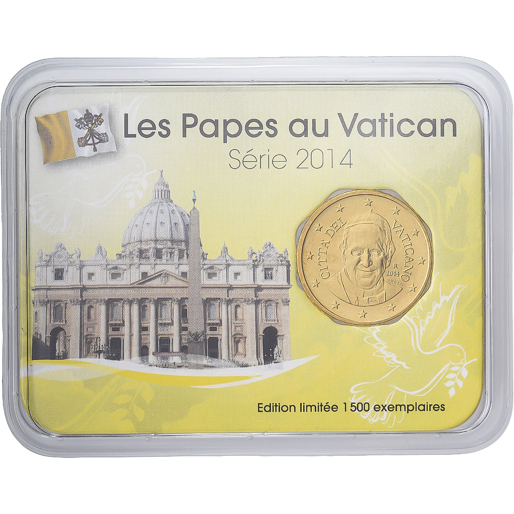 Vatican, John Paul II, 50 Euro Cent, Nelson Mandela, Coin card, 2014, Nordic