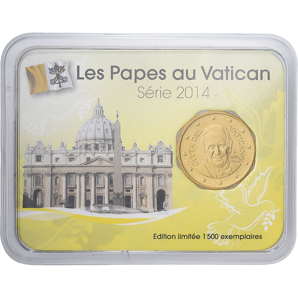 PAŃSTWO WATYKAŃSKIE, Pope Francis I, 50 Euro Cent, Coin card, 2014, Nordic