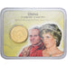 Vatican, Jean-Paul II, 50 Euro Cent, Lady Diana, Coin card, 2014, Or nordique