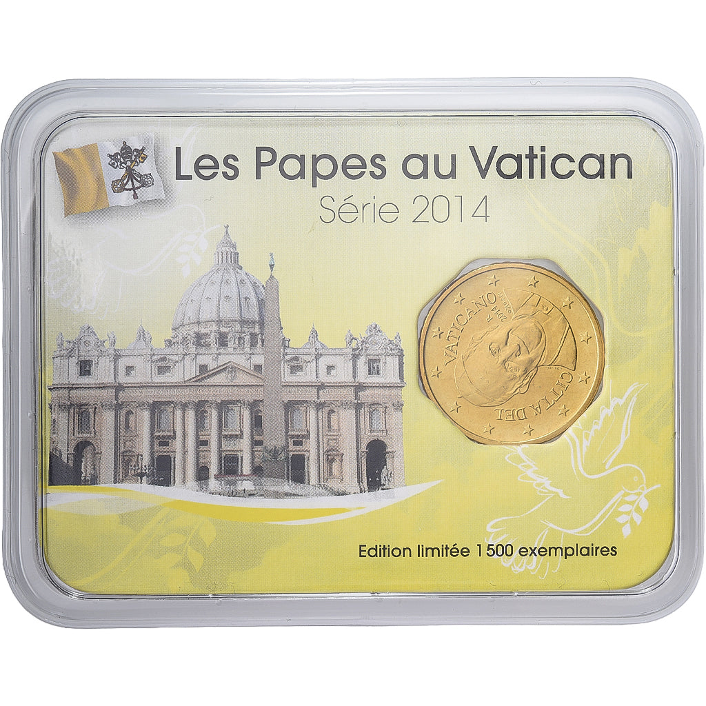 Vatican, Jean-Paul II, 50 Euro Cent, Lady Diana, Coin card, 2014, Or nordique