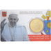 PAŃSTWO WATYKAŃSKIE, Pope Francis I, 50 Euro Cent, Coin card n°9, 2018