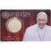 PAŃSTWO WATYKAŃSKIE, Pope Francis I, 1 Euro, Coin card n°1, 2022