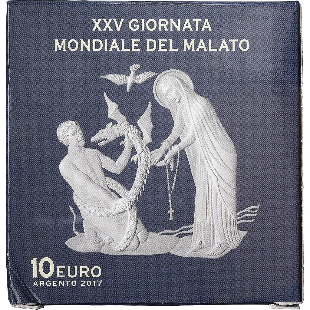 Vatican, Pape François Ier, 10 Euro, 25e Journée mondiale des malades, BE, 2017