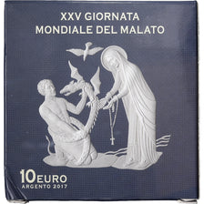 Vatican, Pope Francis I, 10 Euro, 25th World Day of the Sick, Proof, 2017