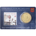 Vatican, Pape Benoît XVI, 50 Euro Cent, Stamp & coin card n°2, 2013, Or