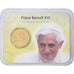 Vatican, Pape Benoît XVI, 50 Euro Cent, Coin card, 2014, Or nordique, FDC