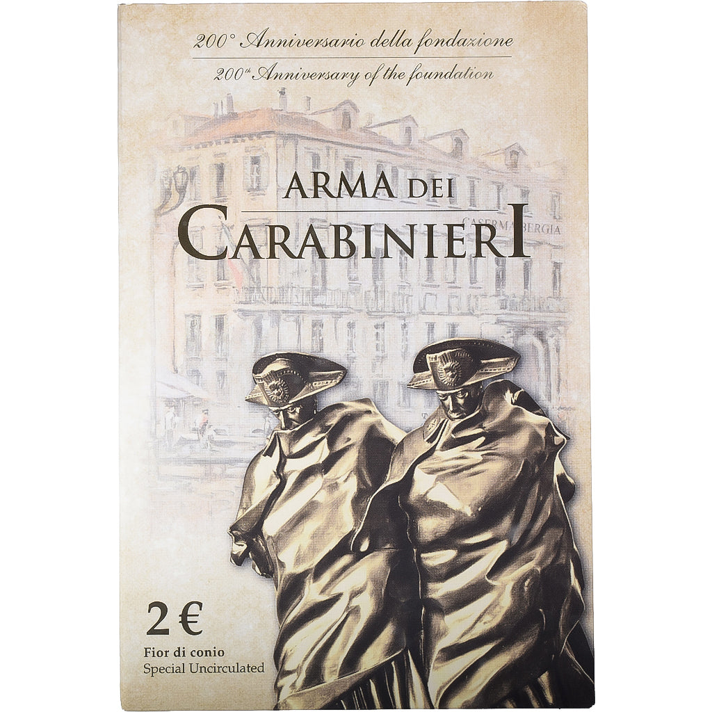 Italië, 2 Euro, Arma dei Carabinieri, FDC, 2014, Rome, Bi-Metallic, FDC