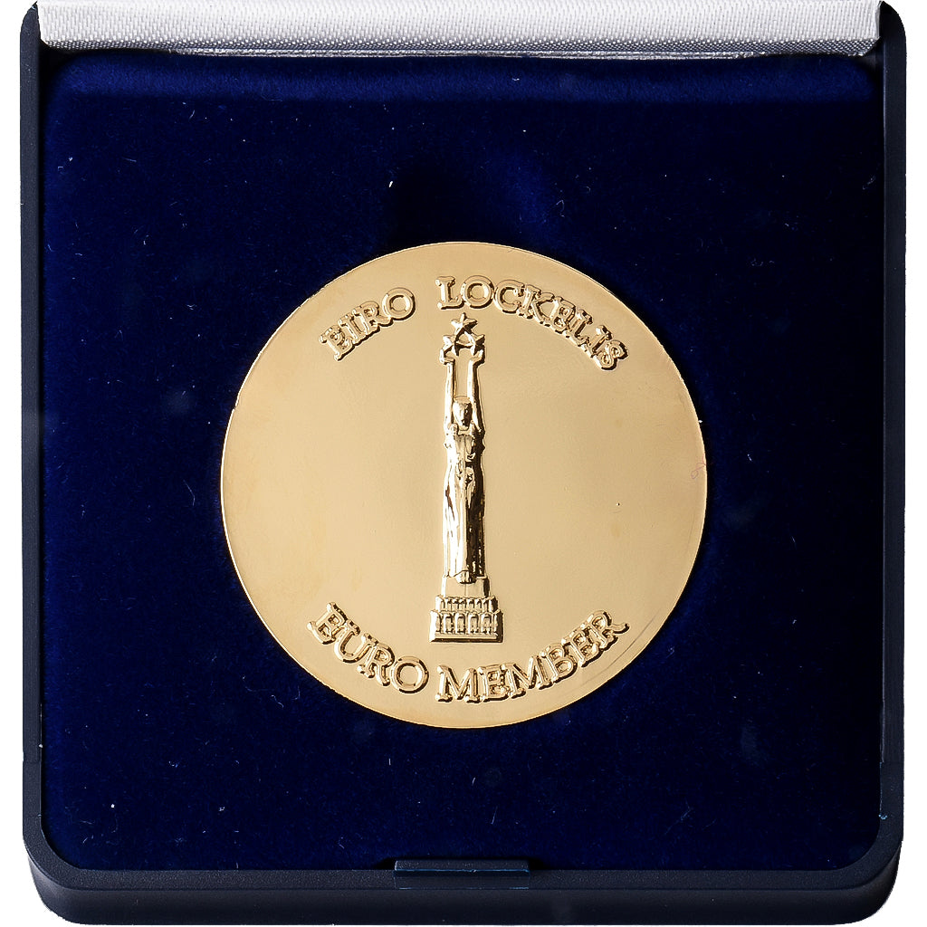 Letland, Medaille, Euro Member, 2014, Gilt Metal, FDC