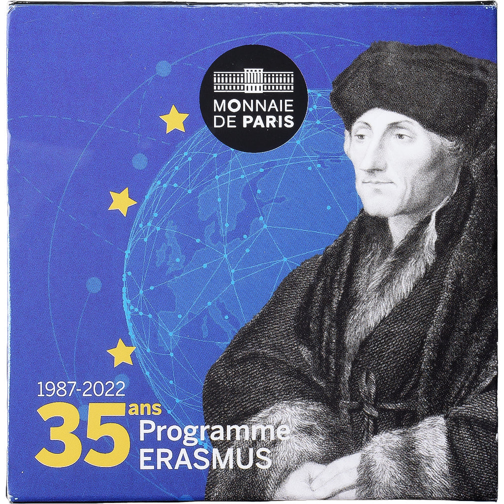 France, 2 Euro, Erasmus Programme, Proof, 2022, MDP, Bi-Metallic, MS(65-70)