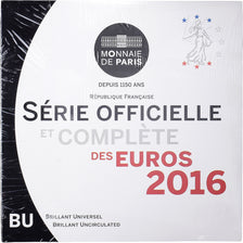 Frankrijk, Set 1 ct. - 2 Euro, BU, 2016, MDP, n.v.t., FDC