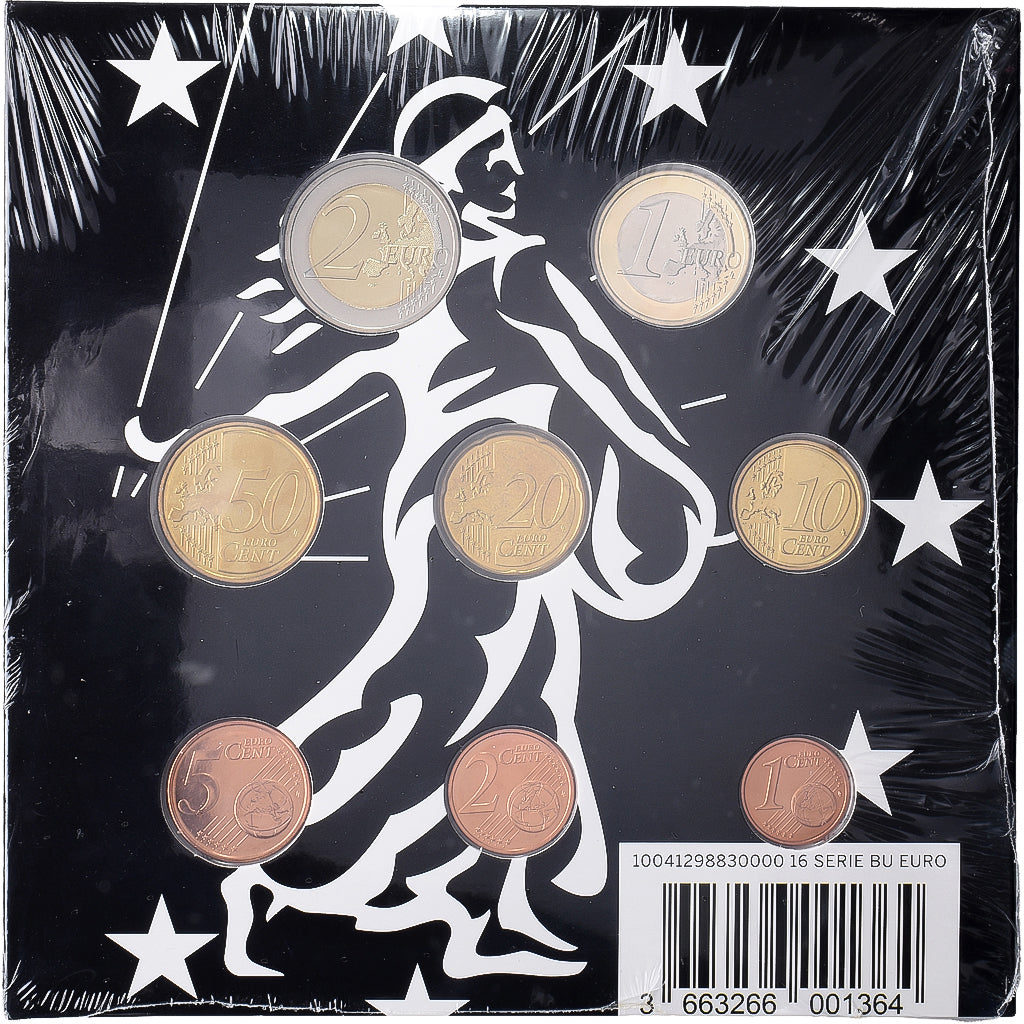France, Set 1 ct. - 2 Euro, BU, 2016, MDP, MS(65-70)