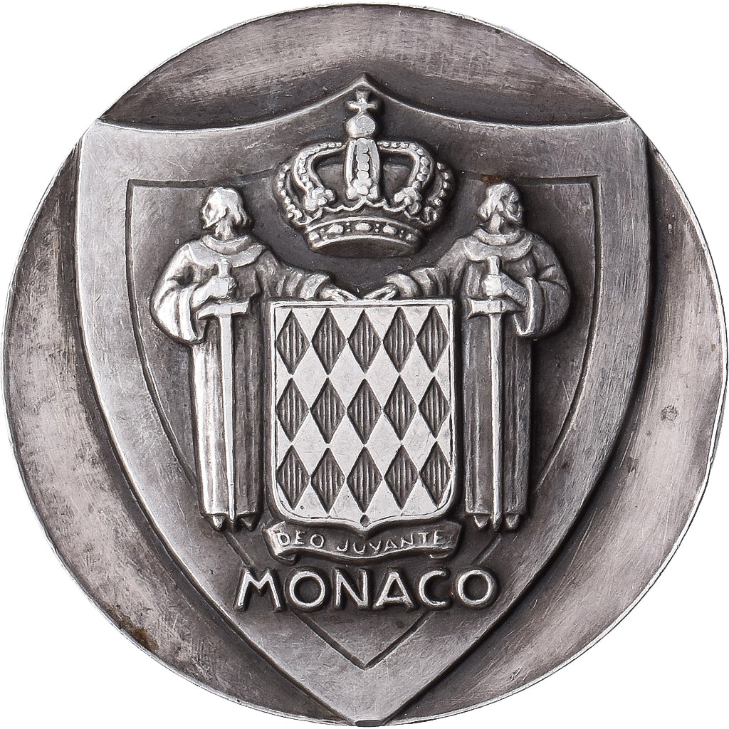 Mónaco, medalha, Monégasque Olympic Committee, n.d., Prata, AU(55-58)