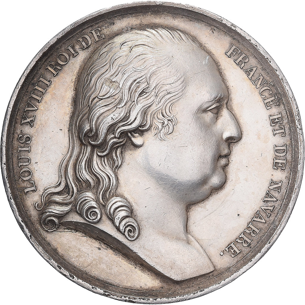 Francia, medaglia, Louis XVIII, La Vaccine, 1804, Argento, SPL-