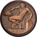 France, Medal, FNTR, La Route, 1949, Bronze, Pelletier, MS(63)