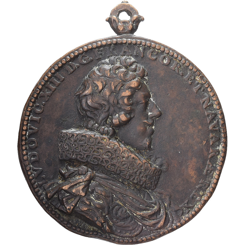 Francia, medalla, Louis XIII et Anne d'Autriche, 1620, Bronce, EBC