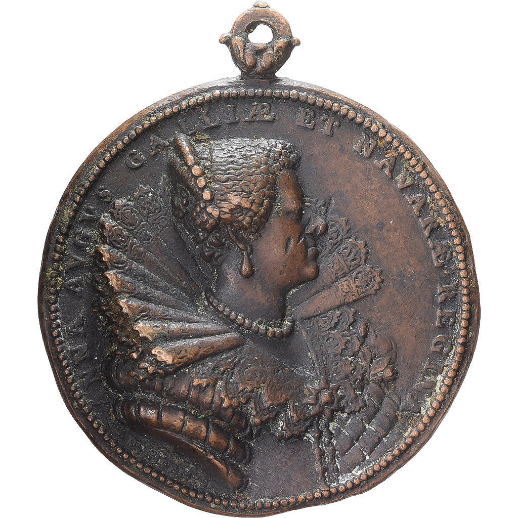 Francia, medalla, Louis XIII et Anne d'Autriche, 1620, Bronce, EBC