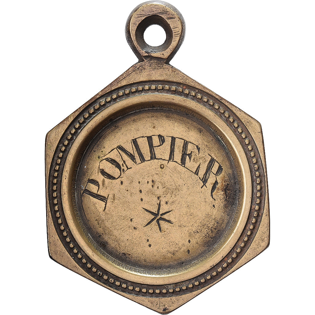 Francia, medaglia, Pompier de Grand-Quevilly, n.d., Bronzo, SPL-