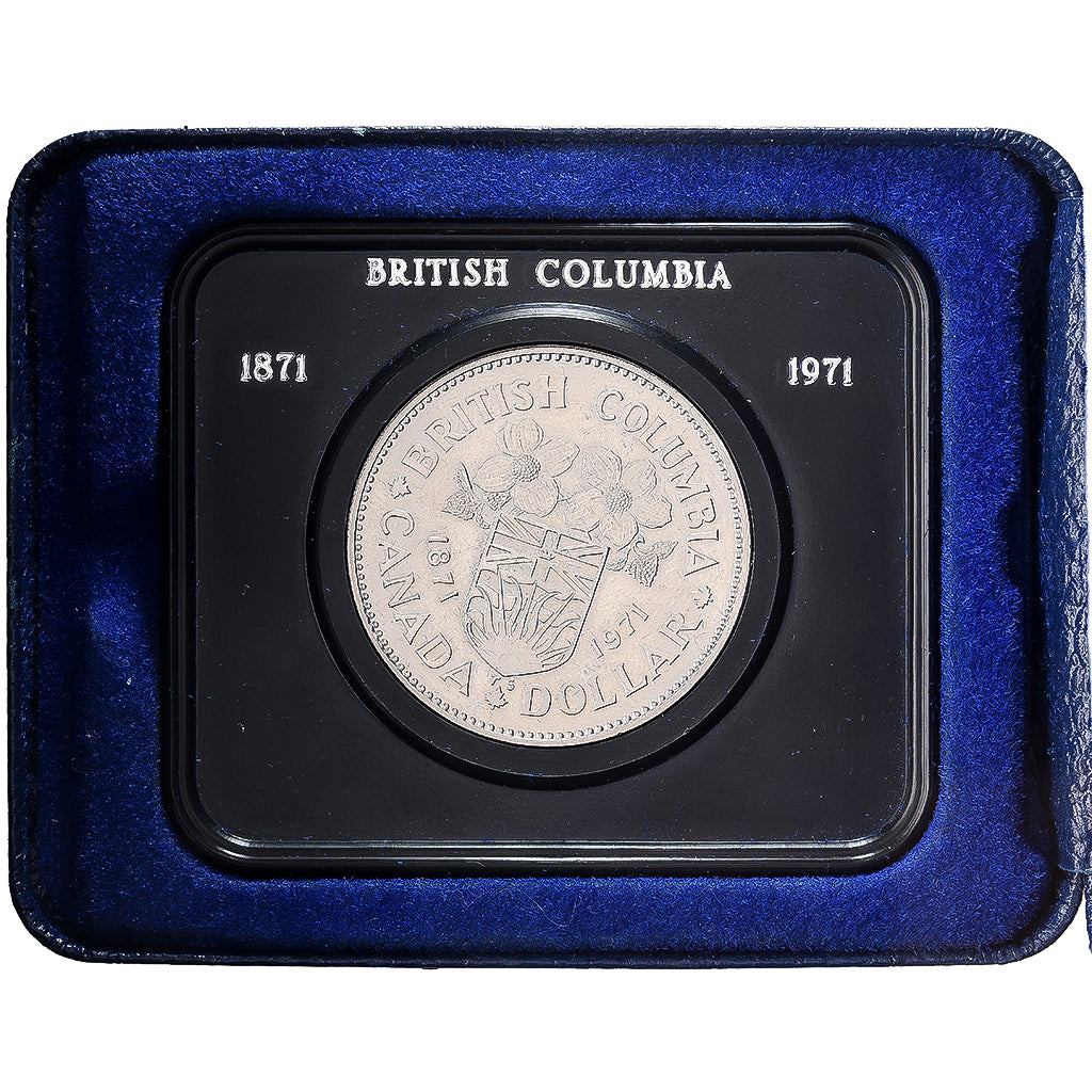 Canada, Elizabeth II, 1 Dollar, British Columbia, 1971, BU, Nickel, MS(60-62)